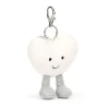 Clearance Amuseables Cream Heart Bag Charm