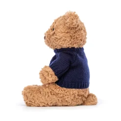 Discount Bartholomew Bear with Personalised Navy Jumper