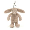 New Bashful Beige Bunny Bag Charm
