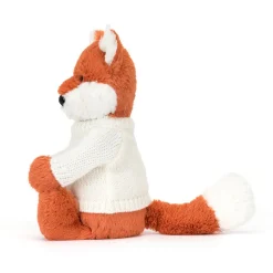 Outlet Bashful Fox Cub with Personalised Cream Jumper