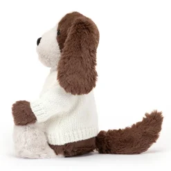 Outlet Bashful Fudge Puppy with Personalised Cream Jumper