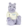 New Bashful Hippo with Personalised Cream Jumper