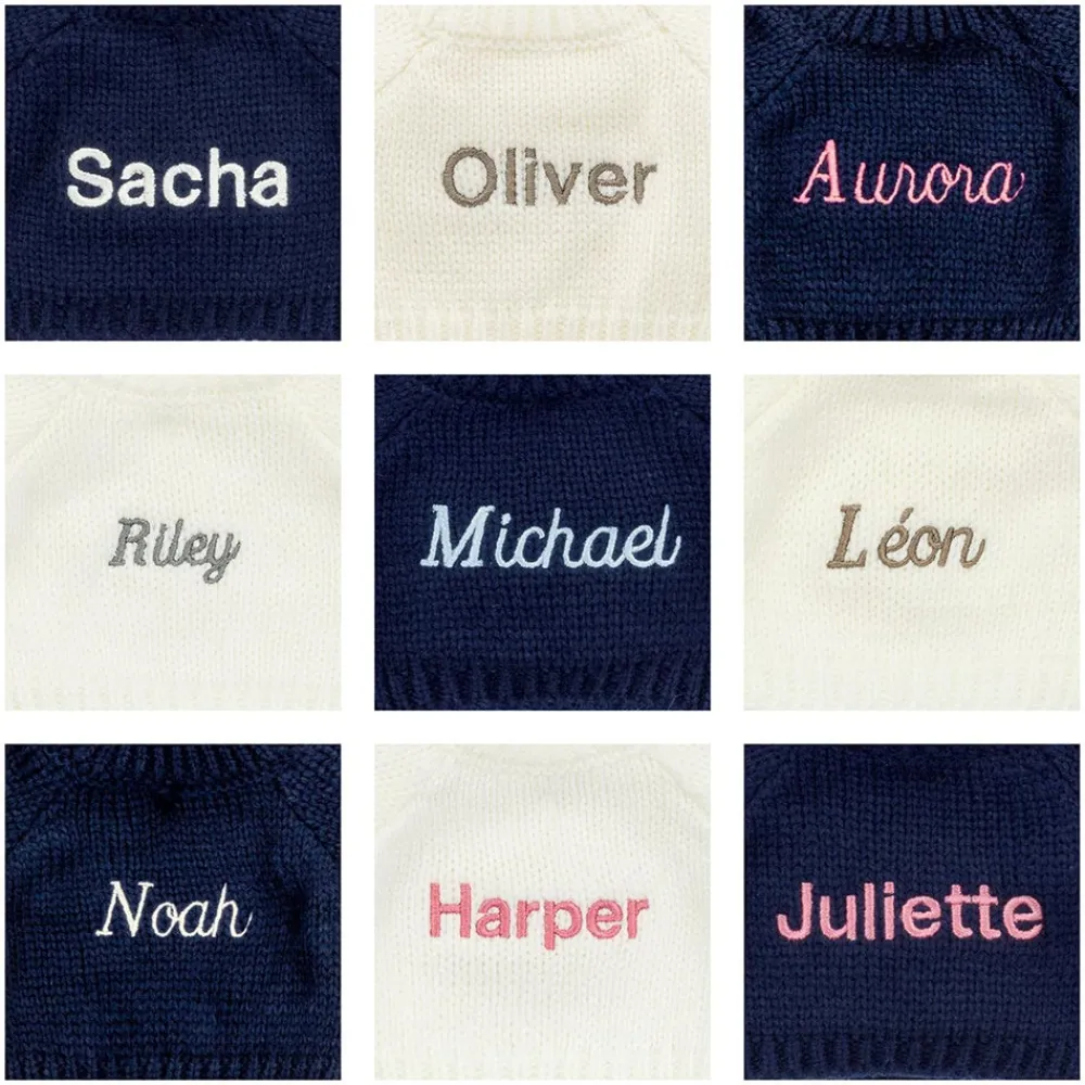 Sale Bashful Kitten with Personalised Cream Jumper