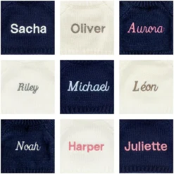 Bashful Luxe Bunny Juniper with Personalised Navy Jumper