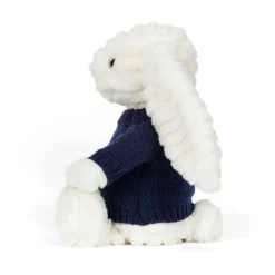 Outlet Bashful Luxe Bunny Nimbus with Personalised Navy Jumper
