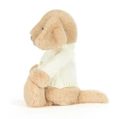 Clearance Bashful Luxe Puppy Orlando with Personalised Cream Jumper