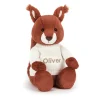 Outlet Bashful Squirrel with Personalised Cream Jumper