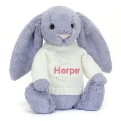 Outlet Bashful Viola Bunny with Personalised Cream Jumper