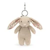Outlet Blossom Beige Bunny Bag Charm