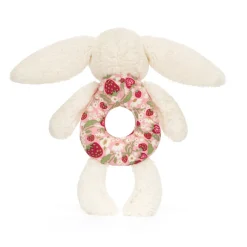 Clearance Blossom Cream Bunny 'Berry' Ring Rattle