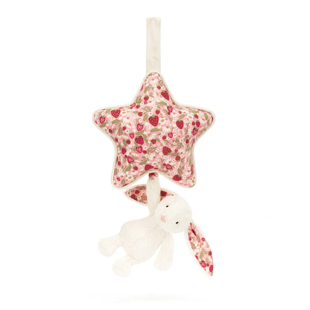 Online Blossom Cream Bunny 'Berry' Musical Pull