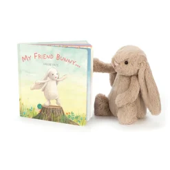 Discount My Friend Bunny Book and Bashful Beige Bunny Medium