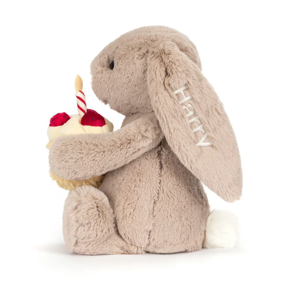 Sale Personalised Bashful Beige Bunny 'Birthday'