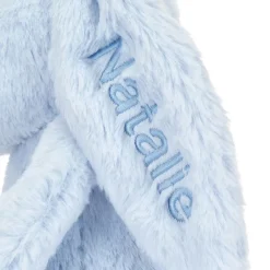 Best Personalised Bashful Blue Bunny Medium