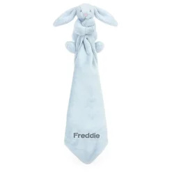 Discount Personalised Bashful Blue Bunny Soother