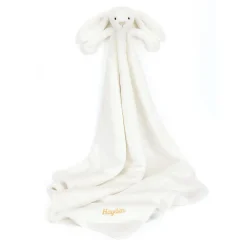 Personalised Bashful Luxe Bunny Luna Blankie