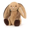 Best Personalised Bashful Patchwork Brown Bunny Original