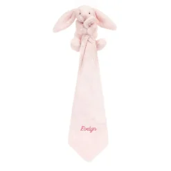 New Personalised Bashful Pink Bunny Soother