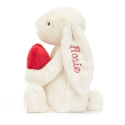 Clearance Personalised Bashful Red Love Heart Bunny Medium