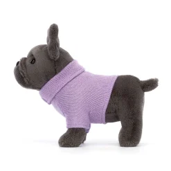 Online Sweater French Bulldog Purple